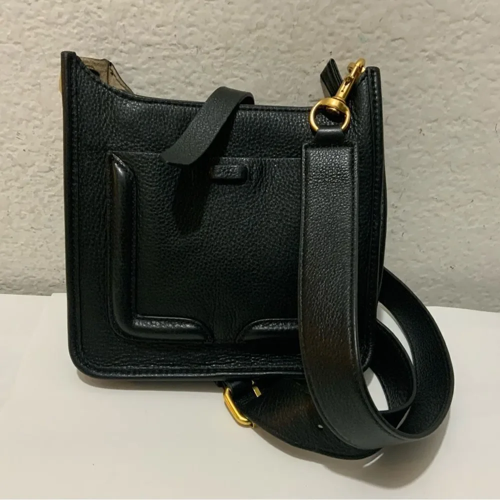 Rebecca Minkoff Small Leather Crossbody Bag in Black